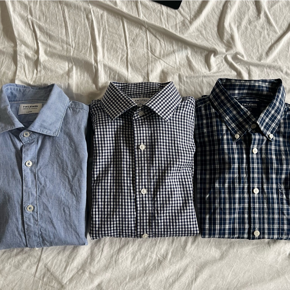 3 T.M.Lewin Men's Shirts